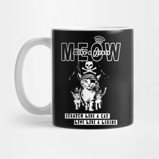 Cute Pirate Cats Walking T-Shirt 02 Mug